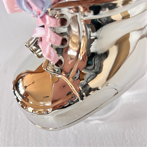 GODINGER Non-Tarnish Nickel Plated Finish Baby Trinket Keepsake Money Bank NIB - Picture 6 of 16